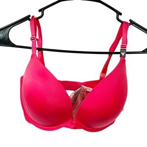 Victoria’s Secret Push Up Padded Demi Bra Pink Color Size 32DDD NEW